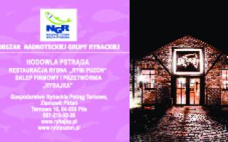 Gospodarstwa rybackie na obszarze NGR