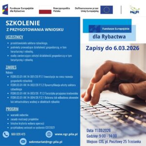 Zaproszenie na szkolenie na temat zasad przyznania pomocy i przygotowania wniosku o dofinansowanie  w zakresie przedsięwzięć P.1.1 – P.2.1
